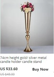 Acabamento de Prata Central de Metal Suporte de Vela de Casamento Venda Quente Peça Candelabros Altura Festa ou Eventos Uso X-mas Castiçal 63cm 27 Cheap Suporte p velas