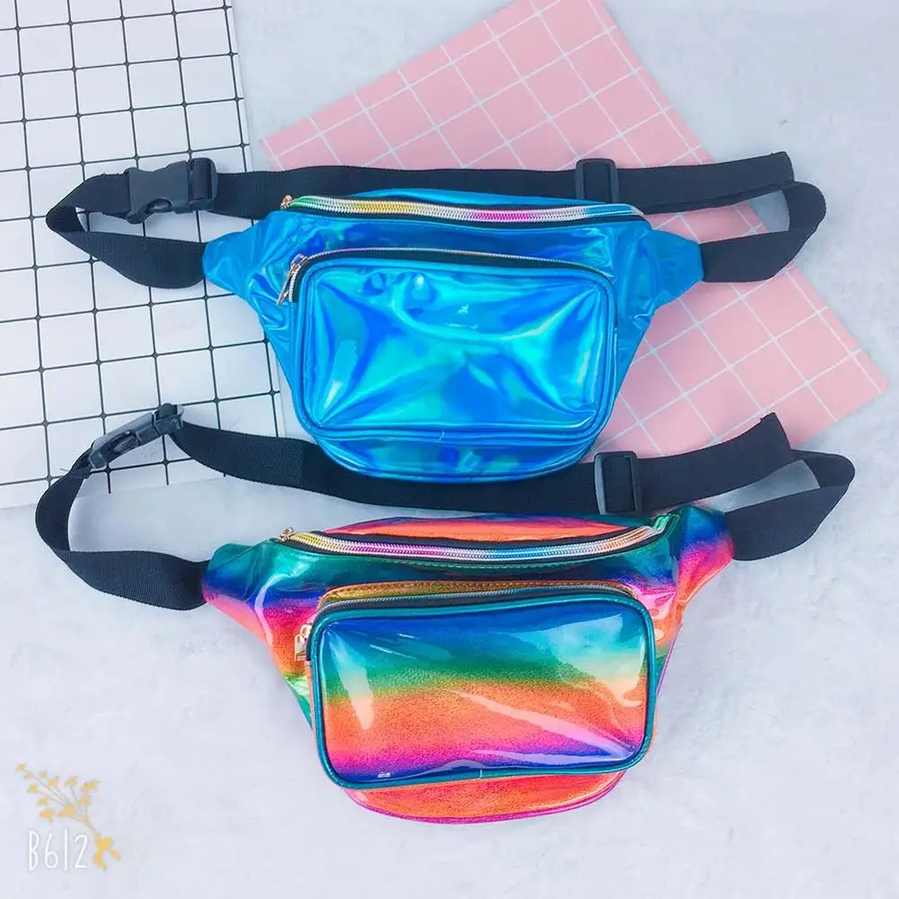 2019 Мода Стиль 8 цветов поясная сумка для женщин Лазерная Фанни на пояс бум Сумка