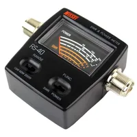 Power SWR Meter Standing-Wave Meter RS-40 0-20W MJ-MJ Connector,replacing redot 1050A UV Dual Band Dynamo meter for Walkie 1