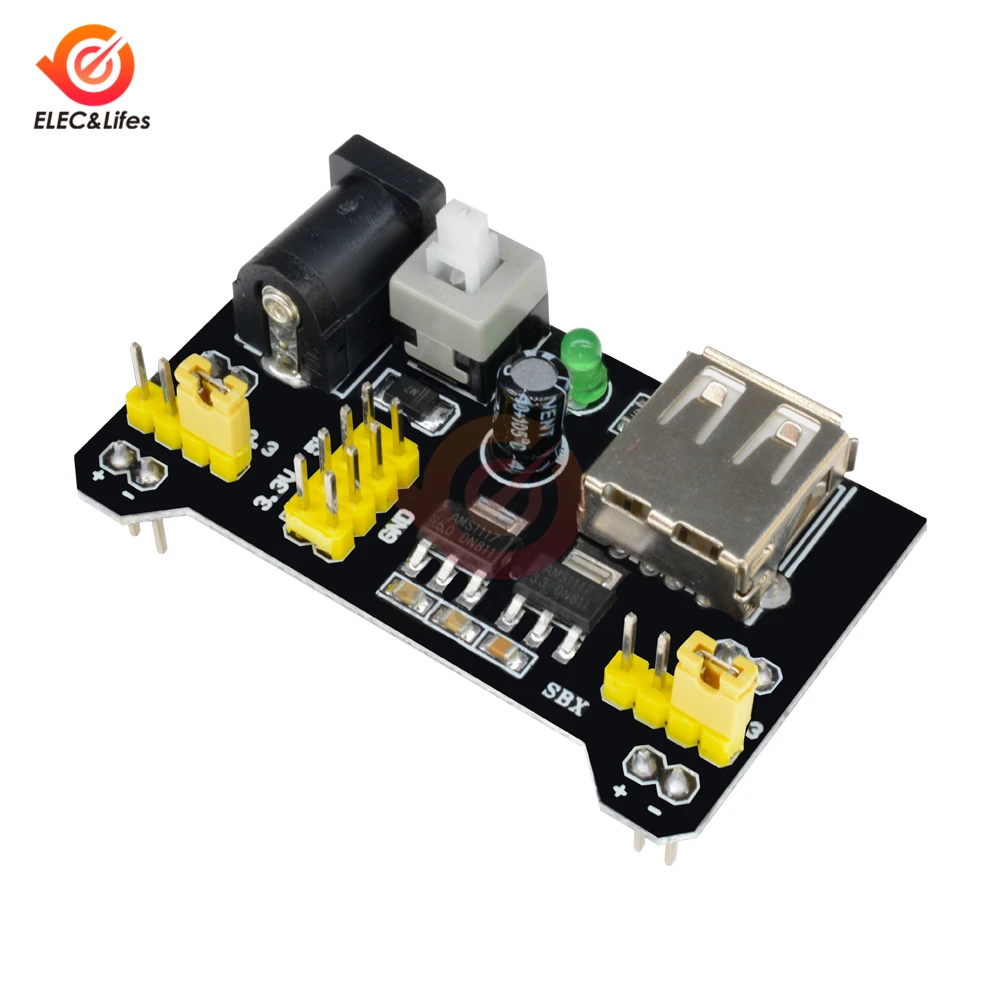 

1Pcs MB102 Breadboard USB Power Supply Module 3.3V 5V for Arduino MB-102 Solderless Bread Board DIY dedicated power module