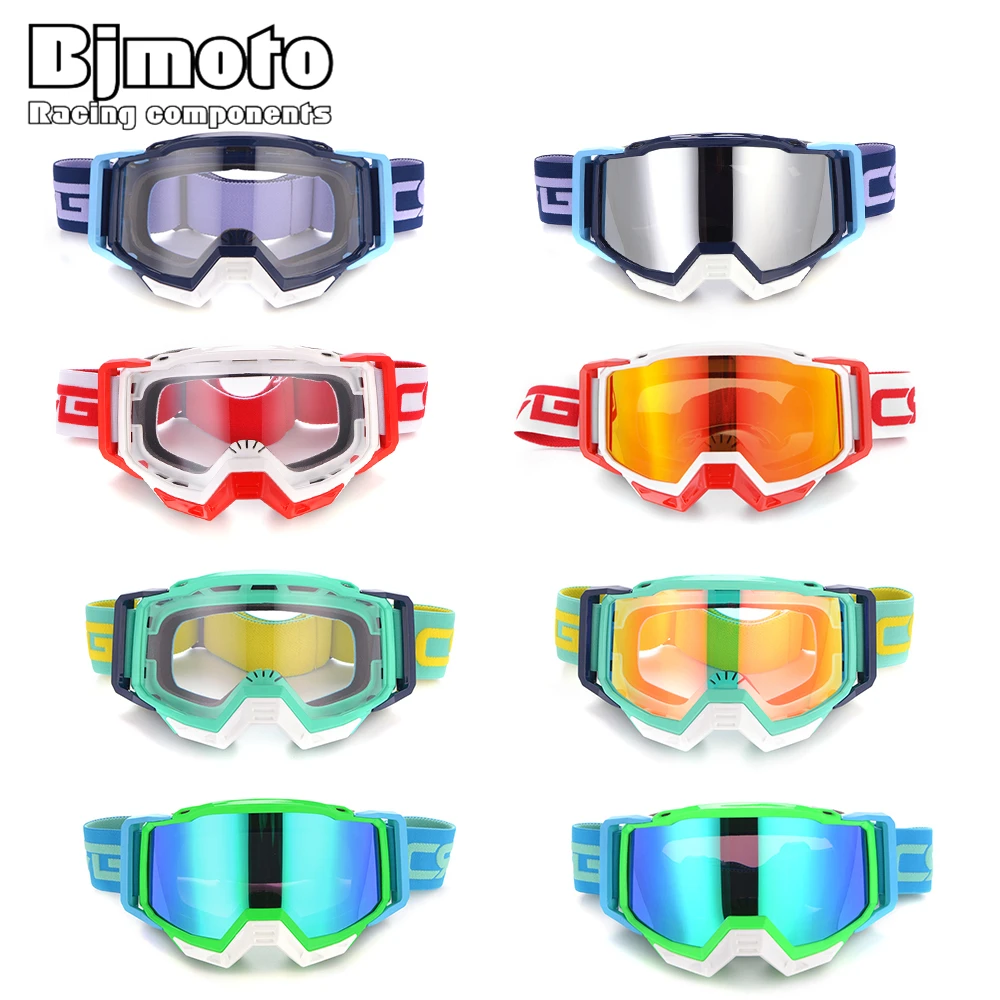 

BJMOTO Motorcycle Goggles MX Off Road Motocross Glasses Snow Ski Sunglass Bike Racing anti-uv Eyewear Helmets Goggles gafas