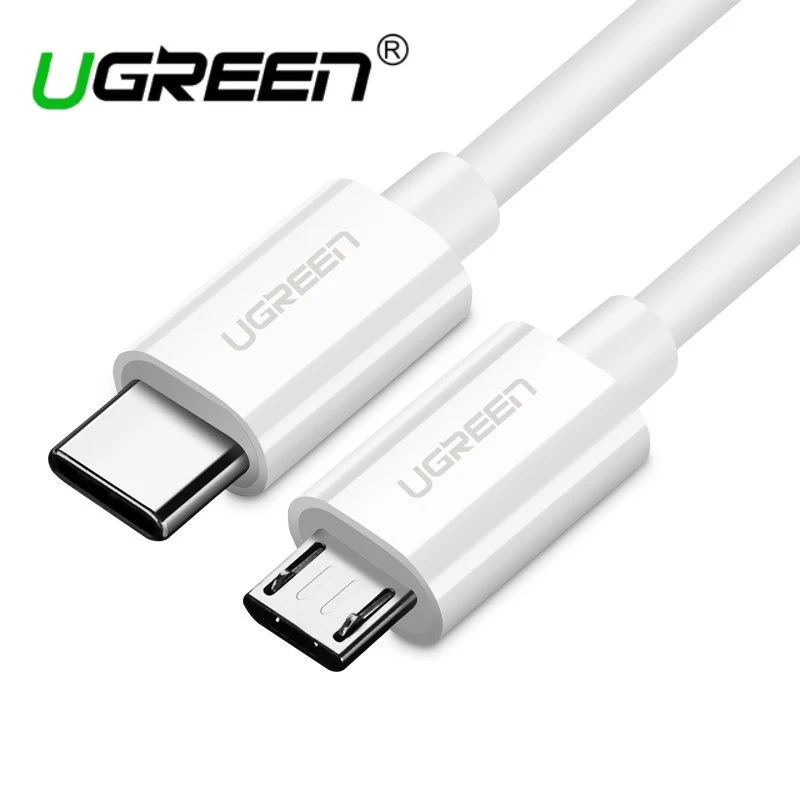 Ugreen usb c для micro usb кабель для передачи данных зарядный кабель для huawei xiaomi Android мобильный телефон, ноутбук usb type c кабель зарядное устройство 2A