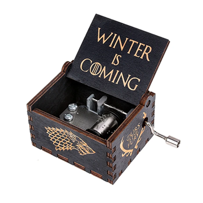 

Wood Music Box Star Wars Game of Thrones Castle In The Sky Hand Cranked happy Birthday Christmas Gift