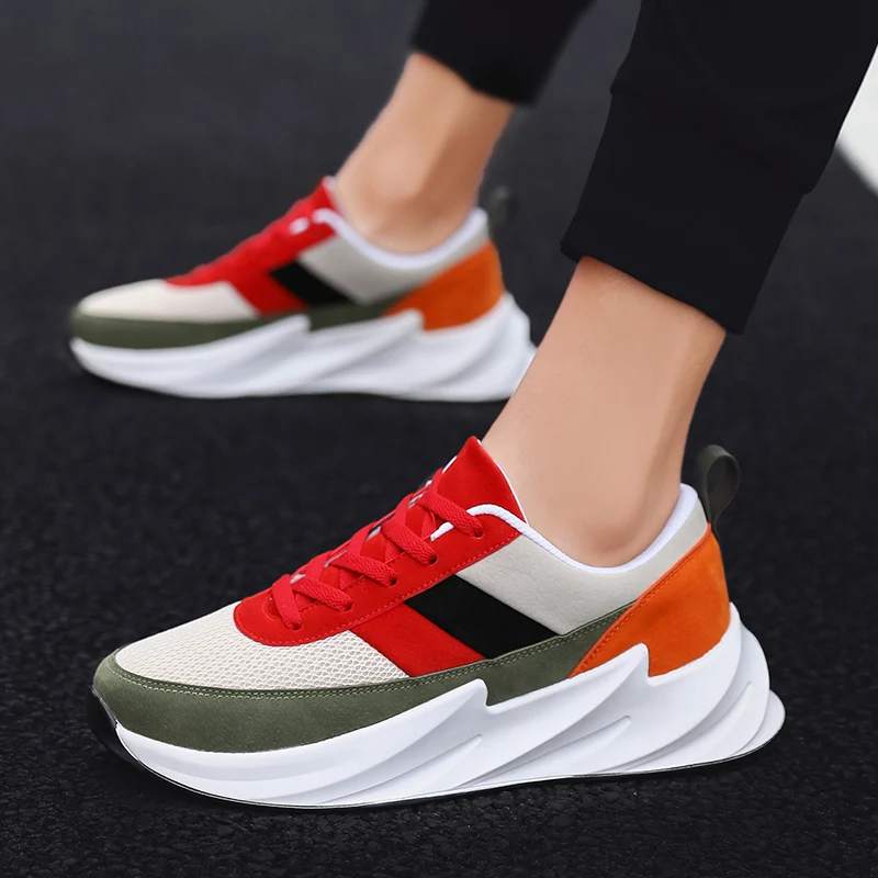 

UNN Hot Adults Mens Trainers Casual Shoes Summer Breathable Flat Shoes Male Sneakers Air Cushion Leisure Running Shoes Black