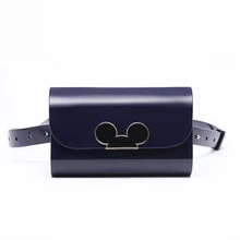 Поясная сумка с Микки Маусом, Женская Мини Желейная поясная сумка, водонепроницаемая поясная сумка, сумка на плечо, сумка на плечо для молодых девушек