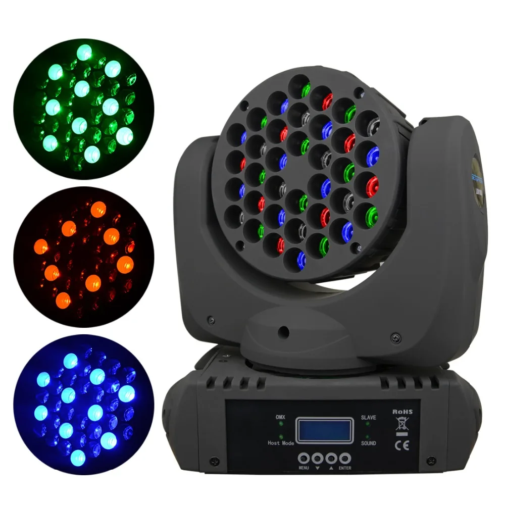 Betopper Led Moving Head Wash Light 36x3w Rgbw Stage Lighting Disco Dj