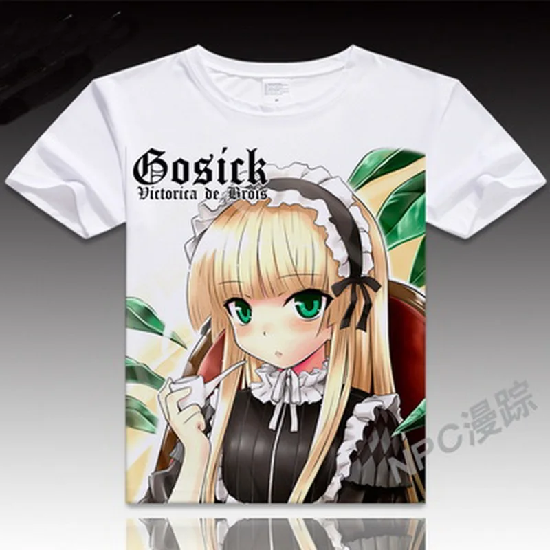 

Anime Unisex Tops Tee GOSICK T-Shirt Anime Kujou Kazuya Cosplay T shirt