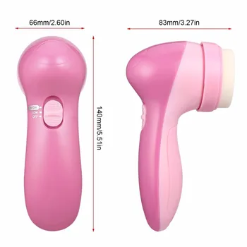 

New 12 in 1 Set Female Pink Multifunction Electrical Facial Massage Cleansing Brush Face Body Massager Kit with Skin Cleaning Sp