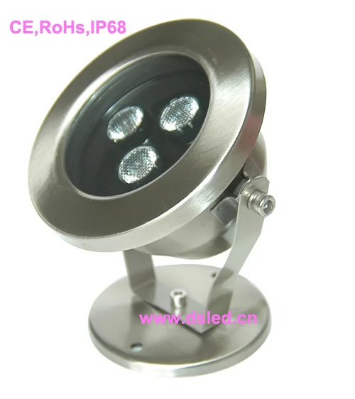 

Stainless steel good quality,high power 3W outdoor LED spotlight,LED outdoor light,IP68,12V DC,DS-10-41B-3W,3X1W.