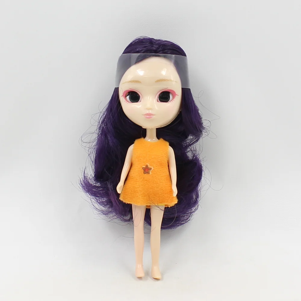 Мини кукла Blyth без челки обычное тело с случайным платьем модные игрушки сделай