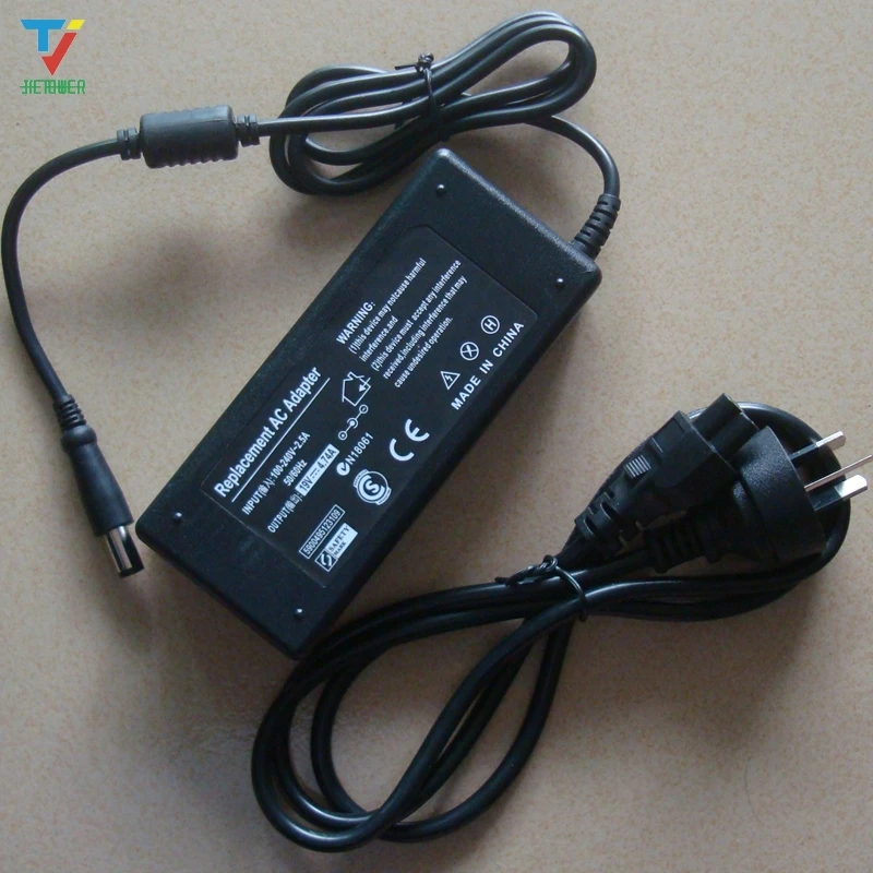 30 шт./лот 19V 4.74A 90W Ноутбук AC адаптер питания зарядное устройство для ноутбука Compaq HP