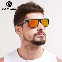 

KDEAM Sport Sunglasses Men Polarized HD lens zonnebril mannen Square Sun Glasses Women Eyewear 11 Colors UV400 With Case KD901P