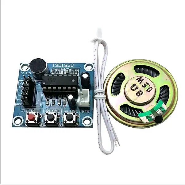 

ISD1820 recording module voice module the voice board telediphone module board with Microphones + Loudspeaker for arduino