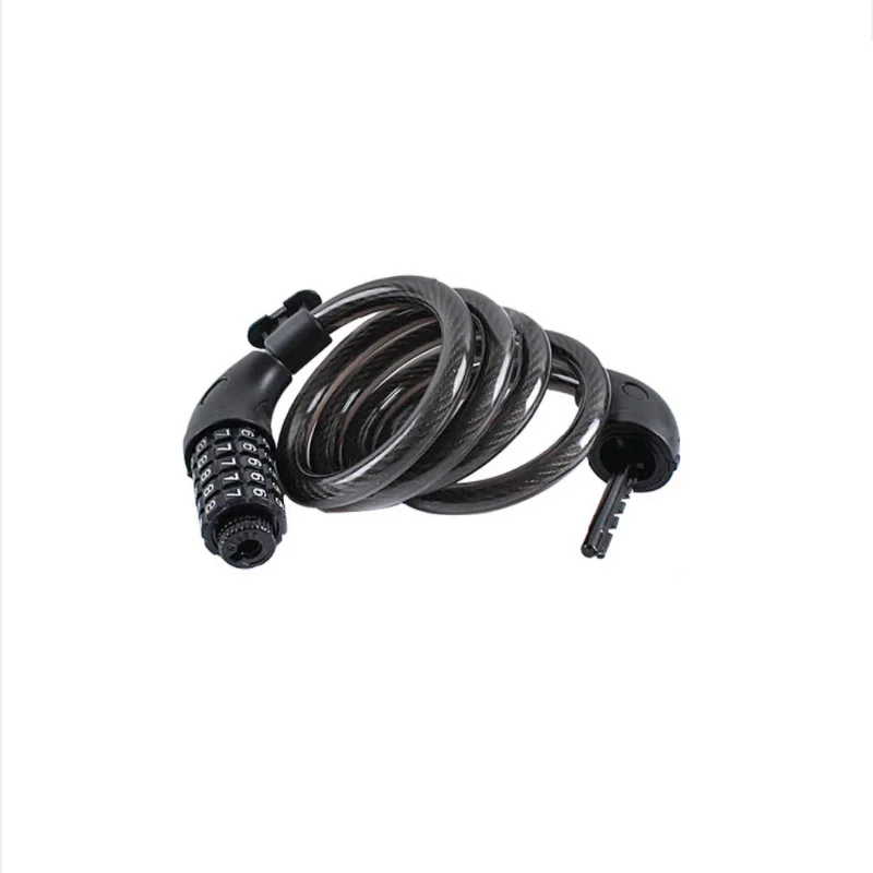 Anti-Theft Bicycle Lock Password Code Combination Security Strengthen Steel Cable Coil for Motorcycle Mountain Bike | Спорт и