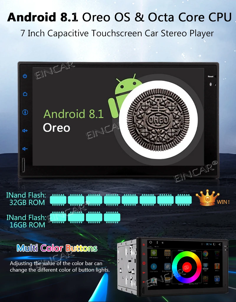 Стерео 2 ГБ Оперативная память Wi Fi 3g 4G Экран зеркало gps навигации OBD2 Bluetooth 4 0 1080P HD