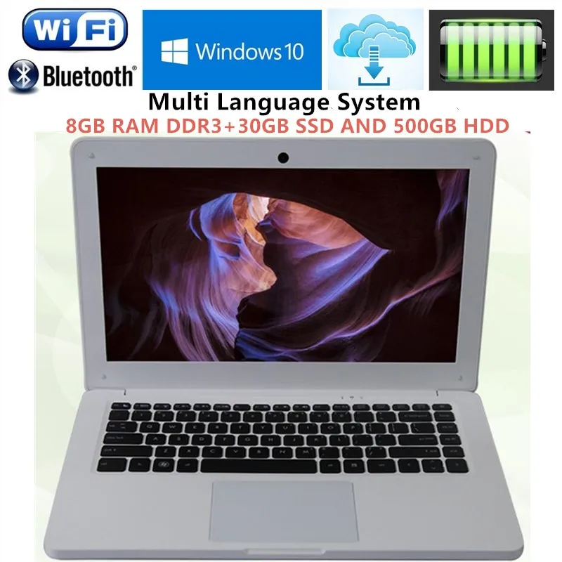 

8GB RAM+500G HDD+30G SSD 13.3inch win10 laptops Computer PC Intel Core i3 3227u 1.9GHZ Dual-Core WIFI HDMI WEBCAM Slim Ultrabook