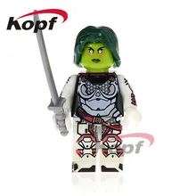 50 шт. PG398 фигурки супер героев гаморы Разрушитель Адама чернокнижника Геракл Балдер кирпичи образование строительные блоки детский подарок игрушки