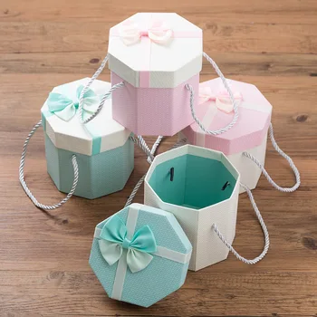 

Jewelry Box Wooden Pattern Paper Hand Gift Jewelry Packaging Boxs Bow Tie Gifts Box Nice Little Gift Bag Necklace Bead Storage