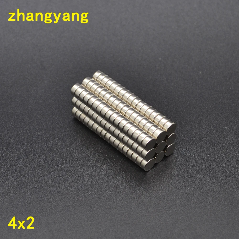 

100pcs 4x2 N35 4mm*2mm meodymium Magnet Mini Disc Dia 4mm x 2mm Strong Powerful Round wholesale 4*2