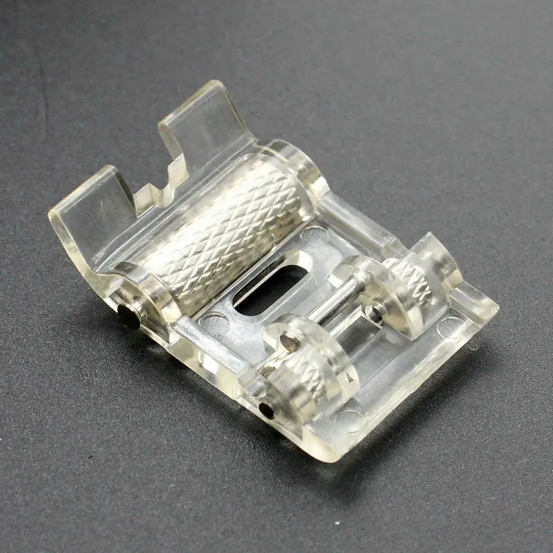 2Pc Low Shank Roller Presser Foot For Singer Brother for Janome Sewing