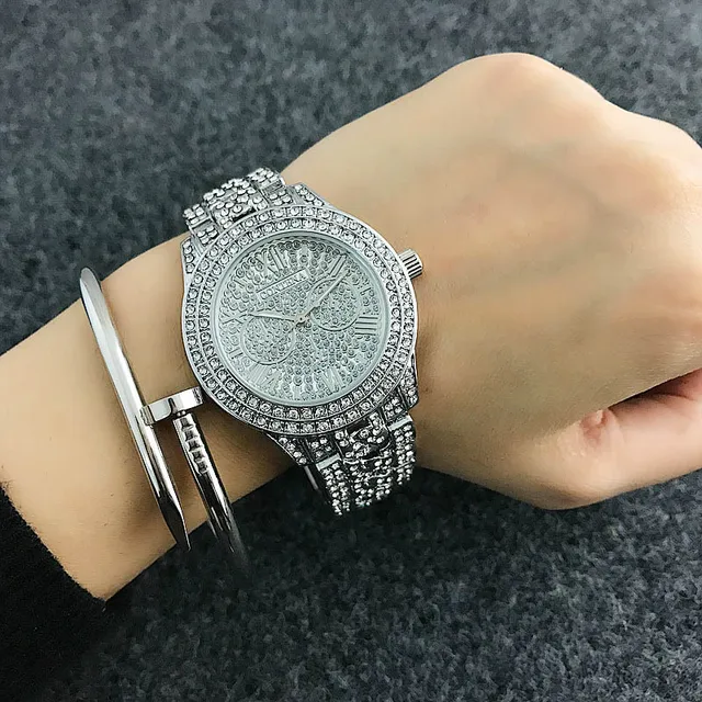 reloj mujer CONTENA Top Shiny Diamond Watch Luxury Rhinestone Bracelet Watch Wom reloj mujer CONTENA Top Shiny Diamond Watch Luxury Rhinestone Bracelet Watch Wom