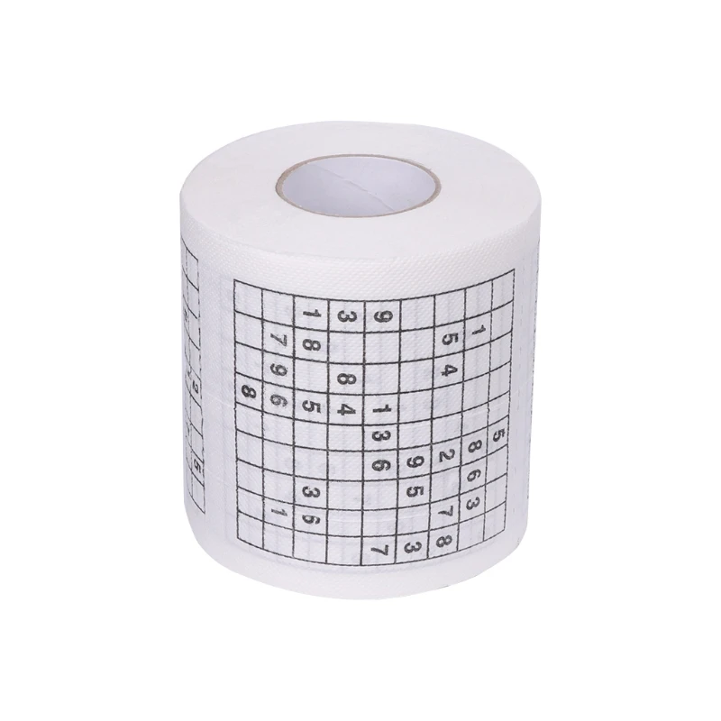 Durable Sudoku Printed Tissue Paper Tissue Toilet paper fun game Funny Practical Tools for Life