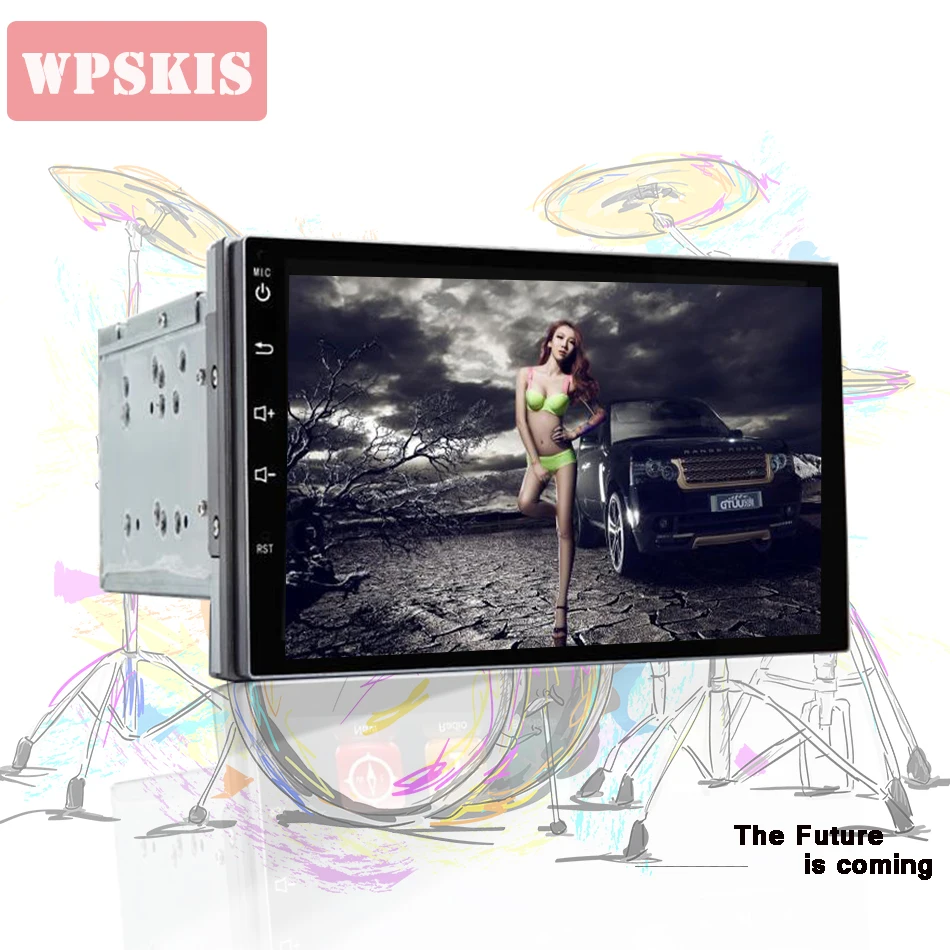 Cheap Two Din 7 Inch Car DVD Player For Toyota TOYOTA RAV4 FJ CRUISER ALPHARD With 3/4G Host GPS Navigation Bluetooth IPOD Radio FM/AM 1