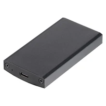 Portable M-SATA SSD Enclosure High Speed USB 3.1 Gen 2 Type-C Mini-SATA External SSD Mobile Box Solid State Drive Case for mSATA