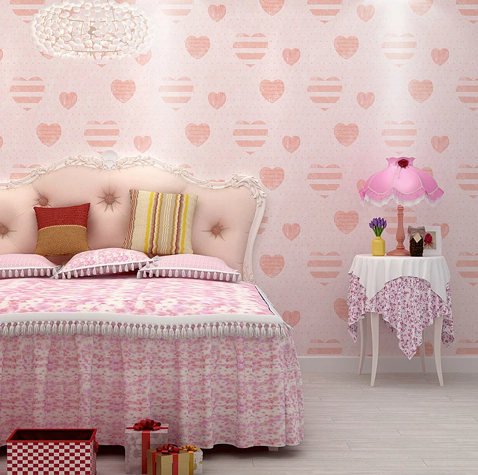 

modern papel de parede 3D wallpaper for Dolls non-woven wall paper roll House bedroom children kids bedroom Home Decoration
