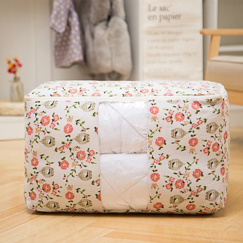 Quilt Storage Foldable Design Blankets Pillow Sheet Storage Moistureproof Bag