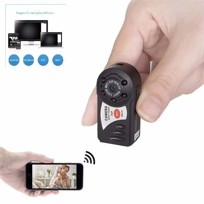 4 Гб карта + мини Q7 камера 720P Wifi DV DVR Беспроводная IP новая видеокамера |