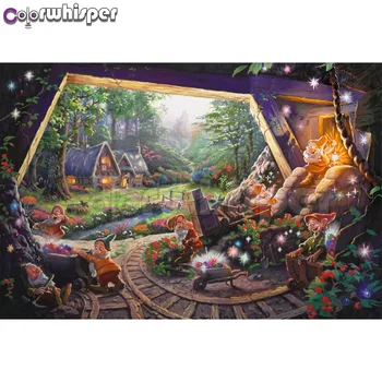 

Diamond Painting Full Square/Round Cartoon Princess Animation Fairytale Castles Daimond Painting Mosaic Embroidery Painting 95XP