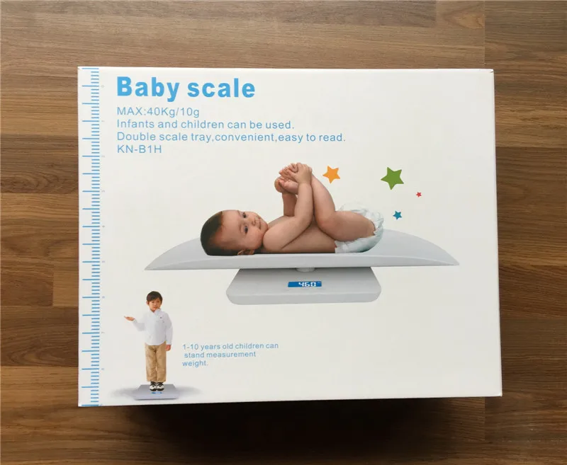 2017 High Quality Scales Smart Electronics Baby Scale Night Vision Blue Film LCD Screen ABS  Accurate Range of 40KG Children 8