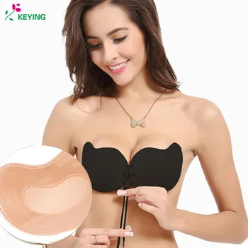 

KEYING Lingerie Fly Bra Invisible bras Self Adhesive Backless bralette Women Strapless Push Up super magic Bra Silicone Bras