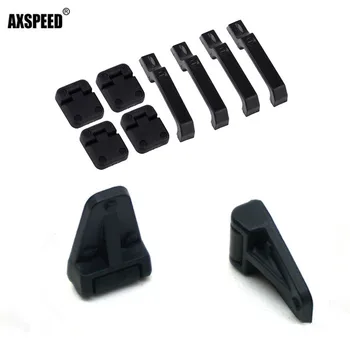

3 in 1 Black Car Door Handle & Engine cover hinge &door hinge For Traxxas TRX-4 TRX4 1/10 RC Crawler Cars