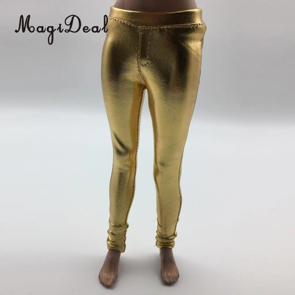 MagiDeal 1/6 Scale PU Leather Female Trousers Women Pants Clothes for 12 Inch Figures Doll Toy DIY Accessories