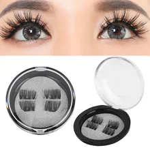 Elecool Новые 2 пары 3D Магнитный ненастоящий тушь для ресниц расширение полная полоса Поддельные ресницы ручной работы натуральный инструмент для глаз