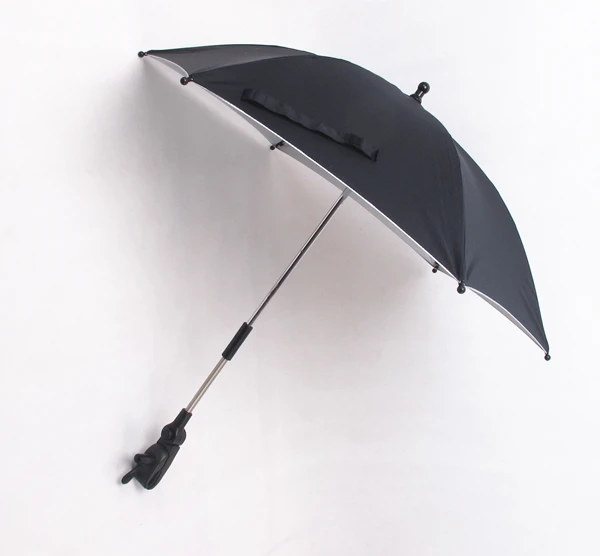 

General use umbrella for baby strollers baby stroller accessory black umbrella with adapter