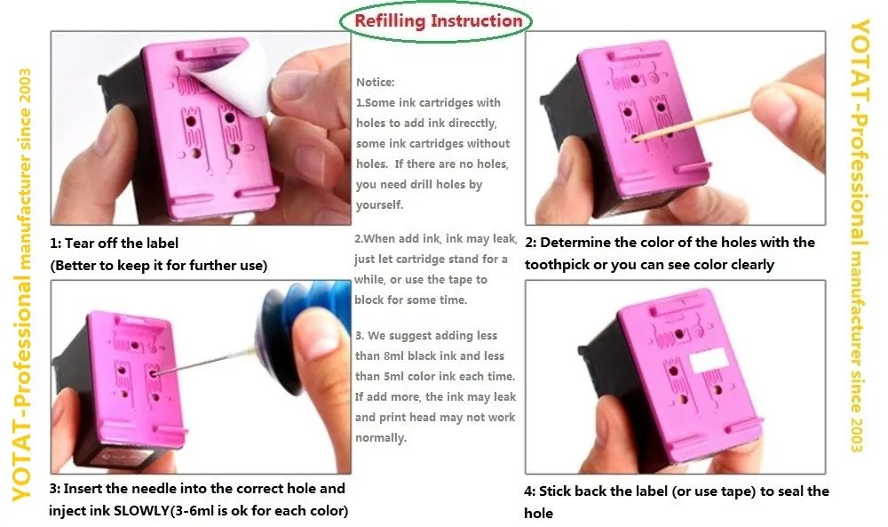 30ml refilling instruction