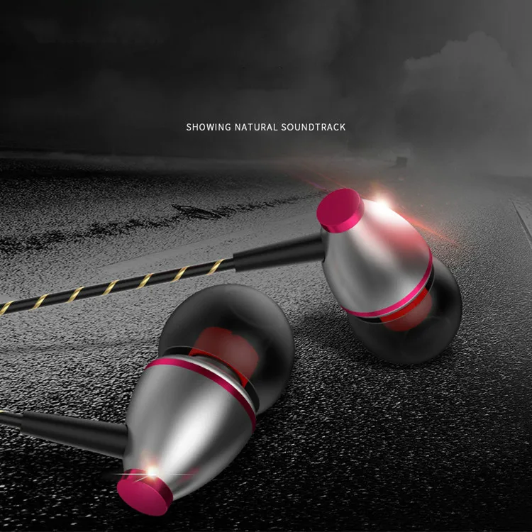 Высококачественные металлические наушники-вкладыши бас-гитара может звонить на мобильный телефон Mp3 компьютер Smart Универсальные наушники