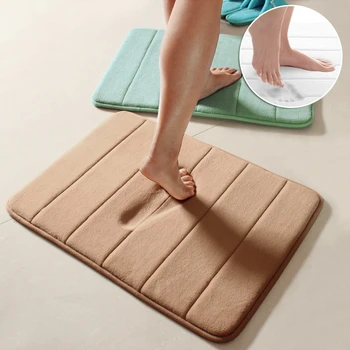 

Multi-color Stripe and Diamond Shape Memory Foam Bath Mat Soft Cotton Bedroom Bathroom Non Slip Carpet 1pcs Children Bath Tub