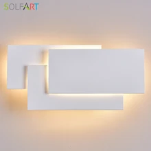 LED Wall Lamps Wall Mounted Sconces Modern Wall Sconce Lustre Aluminum Painted White Black Wall Light