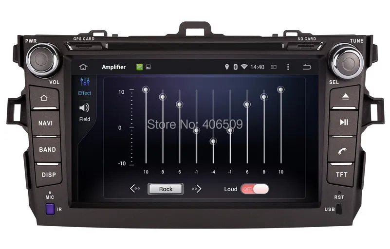 Головное устройство на Android 9 0 автомобильный DVD плеер для Toyota Corolla 2006 2011 с GPS