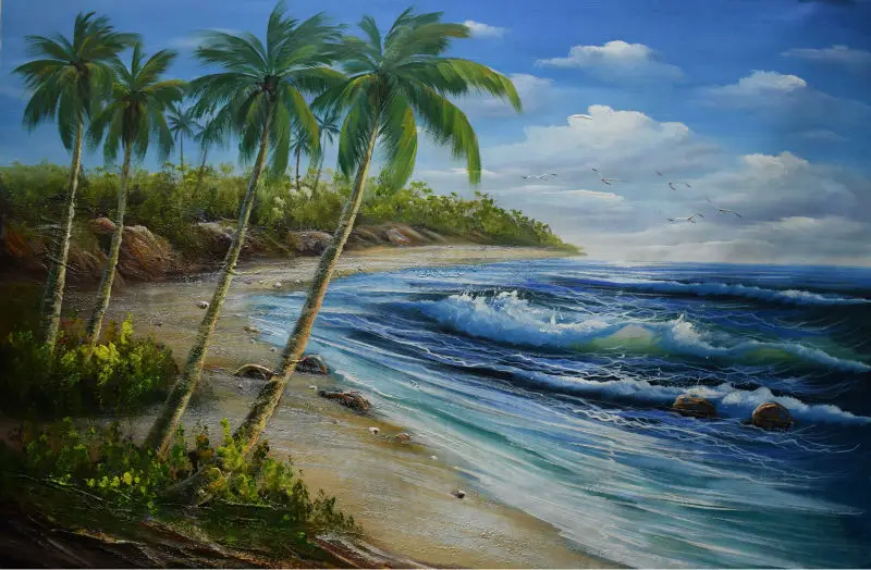 Handgemalte Bilder Strand: Bring the Beach to Your Walls!