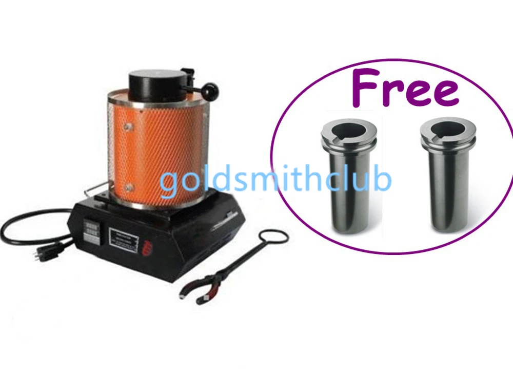 Mini Electric Gold Melting Furnace & (Free) 2 pcs Crucible , Jewelry