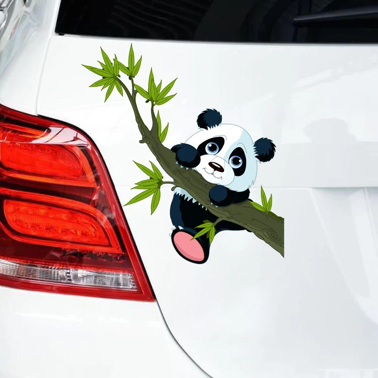1pcs Car Stickers Panda Is Climbing The Tree Car Styling Decals