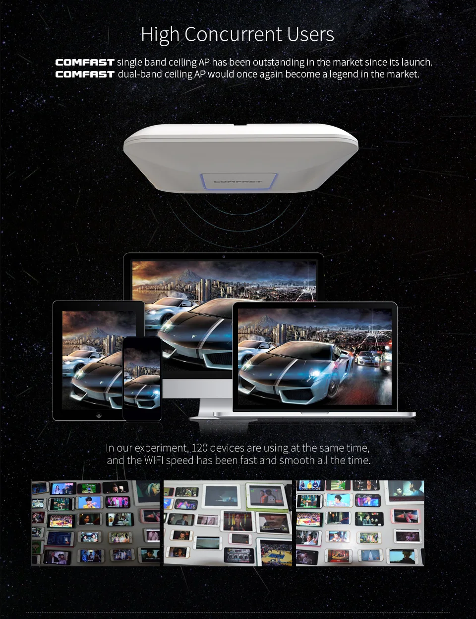 5g wifi signal booster COMFAST Không Dây AP 1200M Trần AP 802.11AC 5.8G 2.4G WIFI Router Nguồn POE 48V Truy Cập WiFi điểm Trong Nhà AP Tín Hiệu Amplier AP internet signal amplifier best buy