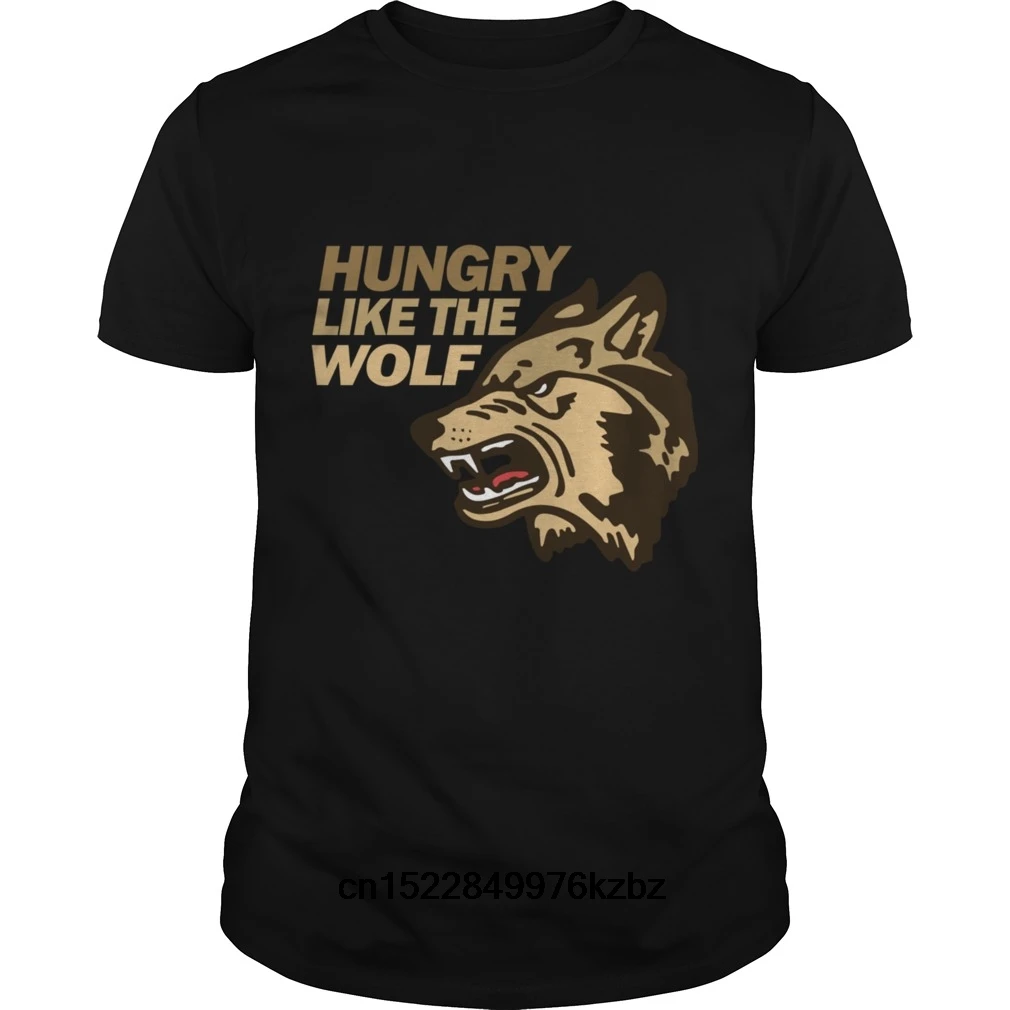 

Funny Men t shirt novelty tshirt Hungry Wolf Duran cool T-Shirt Broadcloth Casual Cotton t shirt O-Neck Short