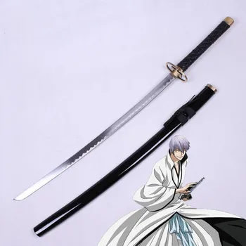 

Free Shipping Cosplay Bleach Anime Sword Gin Ichimaru Wooden Sword Cosplay Props Katana for Halloween Party Comic Decorative