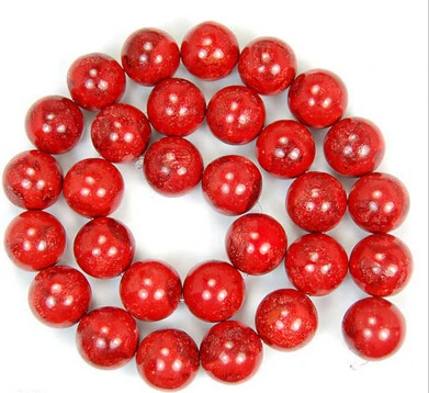 

huij 00711 1Strand Natural Red Grass Coral Globose Loose Beads 15"AAA